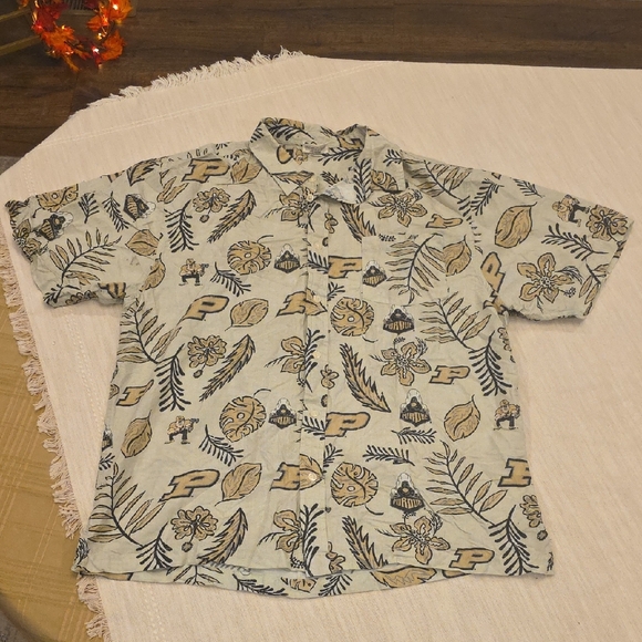 Wes And Willy Other - Men's Casual Beige Patterned Button Down Shirt